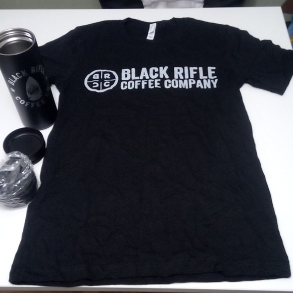 Black Rifle Coffee Company Unisex Small T-shirt & Tumbler NWOT - Picture 1 of 8